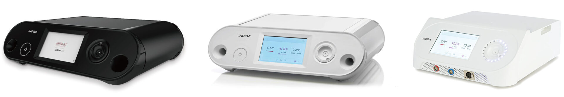 インディバEDNAシリーズ3機種（PRO MAX・PLUS・ONE）の外観比較