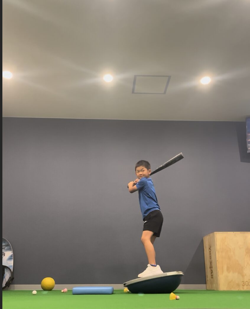 ジュニアアスリートのトレーニング風景