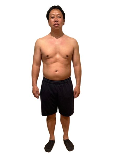 50代男性・役員、トレーニング開始前の全身