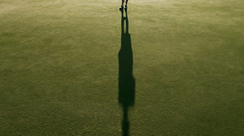 hayato realistic photograph of the long shadow of a golfer ca e593218e 72b7 4832 9bce 704f6cdf0b01 0